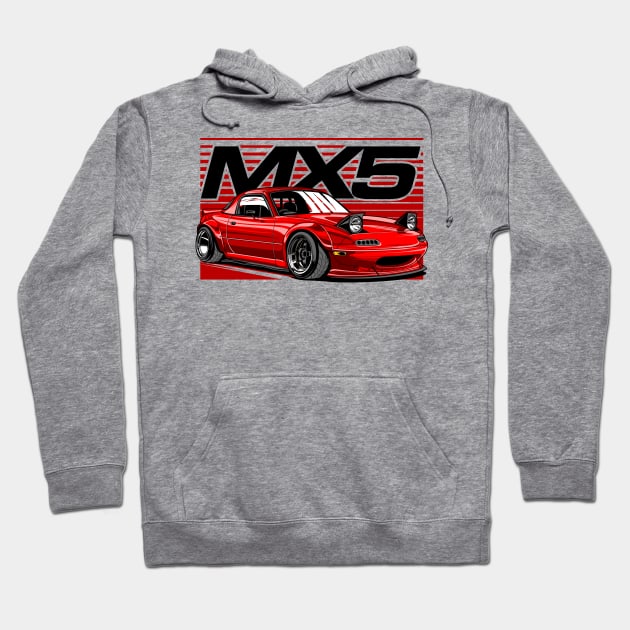 Mazda Miata MX5 Hoodie by rizadeli